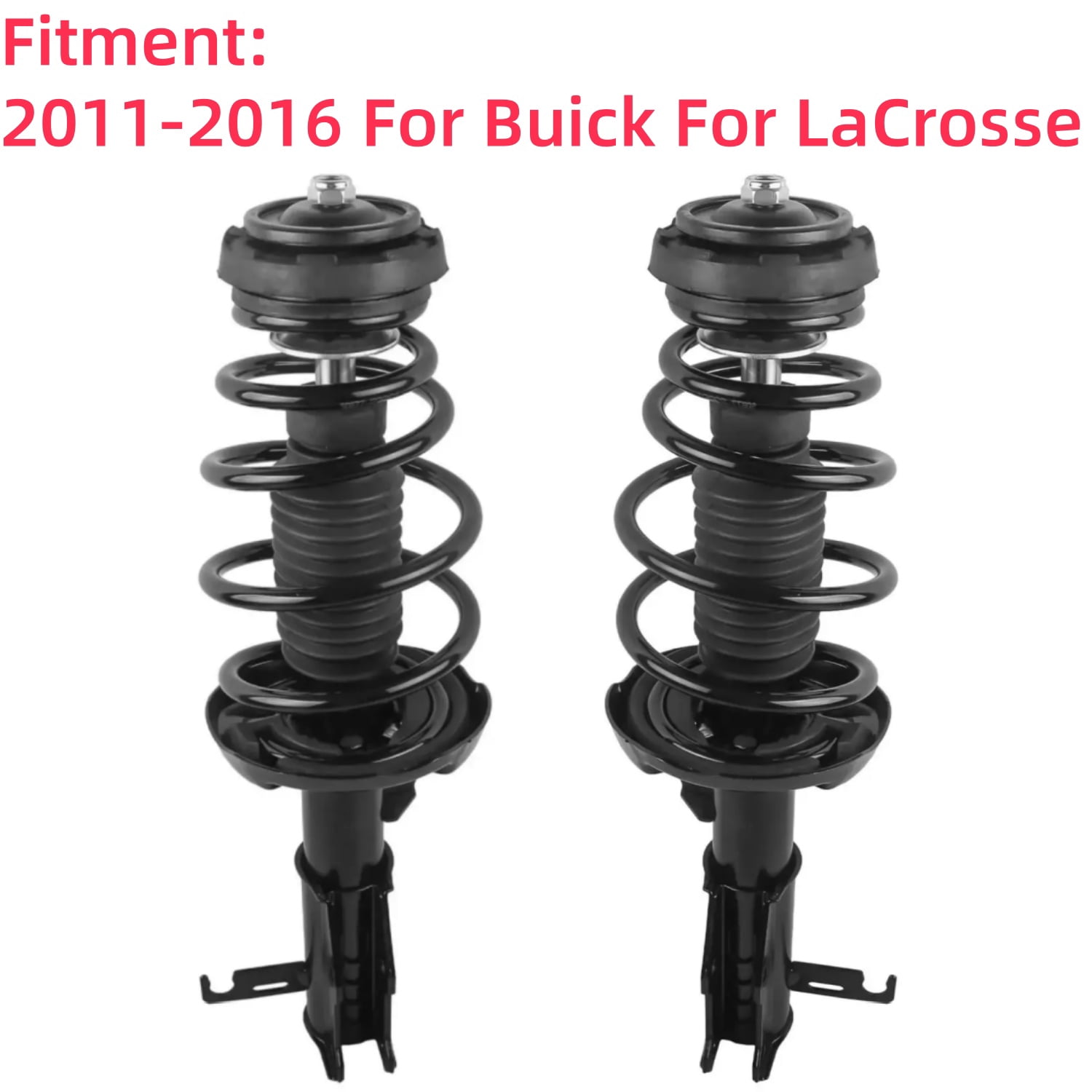 Pair Front Complete Shock Struts w/ Coils Assembly Repalcement for Buick Allure 2010 for Buick Lacrosse 2011-2016 and for 2013 Chevrolet	Malibu OE 172528/172529