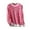 Hot Pink, variant on TFEOQRY Pullover Sweater for Women Fashion Loose Striped Knitwear Long Sleeved Round Neck Sweater Top Hot Pink