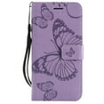 thumbnail image 2 of iPhone XS Max Wallet Case, Dteck Embossed Butterfly Magnetic Flip PU Leather Folio Stand Case Cover Built-in Card Slots & Money Pocket, with wrist Strap, For Apple iPhone XS Max, Purple, 2 of 8