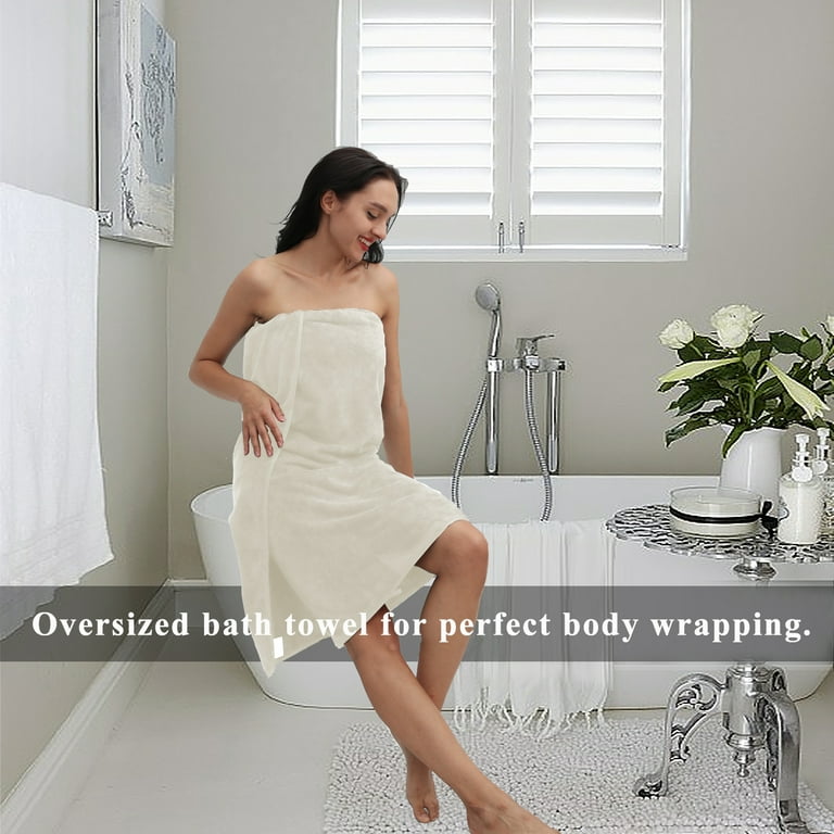 MINCHI 4 Piece Oversize Bath Towels Set, Ultra Soft Absorbent Bathroom  Towel for Home and Hotel Shower Towel Oversized Bath Sheet, 35x70 Large  Bath