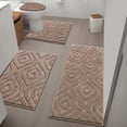 thumbnail image 4 of Ileading Bathroom Rugs Sets 4 Piece, Super Soft and Absorbent Non Slip Microfiber Toilet Bathroom Mats, 4 of 13