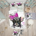 thumbnail image 2 of Designart 'Serious French Bulldog Watercolor' Modern & Contemporary Duvet Cover Set, 2 of 2