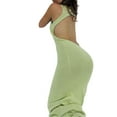 thumbnail image 3 of VISgogo, vestido sin mangas de punto sin mangas para mujer, vestido informal de verano de Color sólido con espalda descubierta para fiesta en la playa, ropa de calle VISgogo  moda, 3 of 9