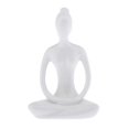 thumbnail image 1 of Estatuilla de sala de yoga 2x Estatua de yoga de cerámica decorativa de , escultura de estatuilla de pose de yoga, sala de meditación budista , decoración de estatuilla Fanmusic Estatuilla de sala de yoga, 1 of 7