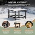 thumbnail image 6 of WestinTrends Malibu Low Outdoor HDPE Square Patio Coffee Table, Black, 6 of 15