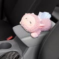 thumbnail image 5 of Tongina Plush Car Tissue Holder Hanging Tissue Box Interior Decoration Soft Auto Accessories Cute Paper Holder Tissue Tray Container Sheep, 5 of 7