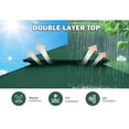 thumbnail image 4 of MASTERCANOPY 9 x 9ft Patio Gazebo with Double Roof and Mesh Walls, Forest Green, 4 of 8
