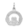 thumbnail image 3 of FB Jewels 14k White Gold Claddagh Charm, 3 of 4