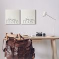 thumbnail image 2 of Stupell Industries I Love You More Most Romantic Sentiment Typography Graphic Art Gallery Wrapped Canvas Print Wall Art, Set of 2, Design by Daphne Polselli, 2 of 6