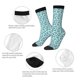thumbnail image 4 of Balery Teal turquoise shell Calcetas Largas con Estampado para Hombre y Mujer – Suaves y Transpirables, Talla Única (US 5-11), 4 of 6