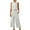 White, variant on ibuvkizy Two Piece Sets for Women,Summer Casual Outfit Sets,Women Jogger Outfit Plus Size,2PC Fashion Woman Round Neck Solid Sleeveless Blouse +Loose Pockets Pants Sets,Womens Clothing