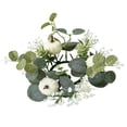 thumbnail image 2 of Guozer Clearance Green-wreath for Candlesticks 1PCS Mini Wreath Candle Rings Wreaths Christmas Centerpieces for Tables, 2 of 6