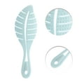 thumbnail image 3 of Unique Bargains 1 Pc Durable Leaf Shape Hair Brush for Curly Straight Wavy Hair Plastic Blue, 3 of 3