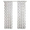 thumbnail image 1 of Intelligent Design Sophie Polyester Pom Pom Embellished Window Panel in Black, 1 of 10