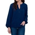 thumbnail image 6 of Elsie & Zoey Perrie Swiss Dot Long Sleeve Peasant Blouse for Women, 6 of 7