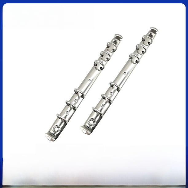 Clip dorado de 6 polos con forma de O, clip chapado en metal, interruptor, accesorio para libreta A6, clip de papelería