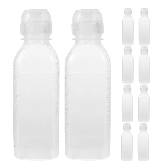 WORGEOUS 10pcs Condiment Squeeze Bottles For Sauces 300ml Squirt Bottles For Liquids Easy Pour Sauce Bottles Plastic Squeeze Bottles For Liquids Ketchup Oil