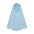 thumbnail image 6 of Odeerbi Infant Girls Cotton Muslim Dress with Hijab One-Piece Islamic Prayer Dress Solid Color Long Sleeve Dress with Headscarf Set Infant Girls Clothes, 6 of 8