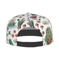 thumbnail image 4 of Daiia Frog and Forest Plants print Flat Bill Hats Flat Brim Trucker Cap Baseball Cap Adjustable Classic Low Profile Hat Unconstructed Plain Cap, 4 of 9