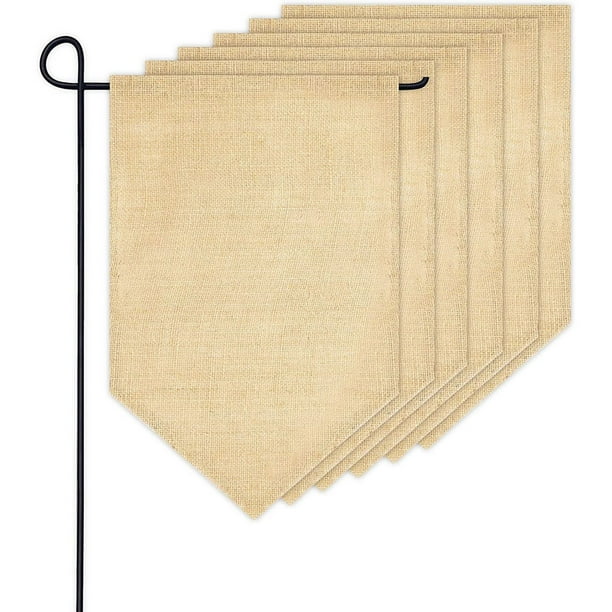 Blank Burlap Garden Flag