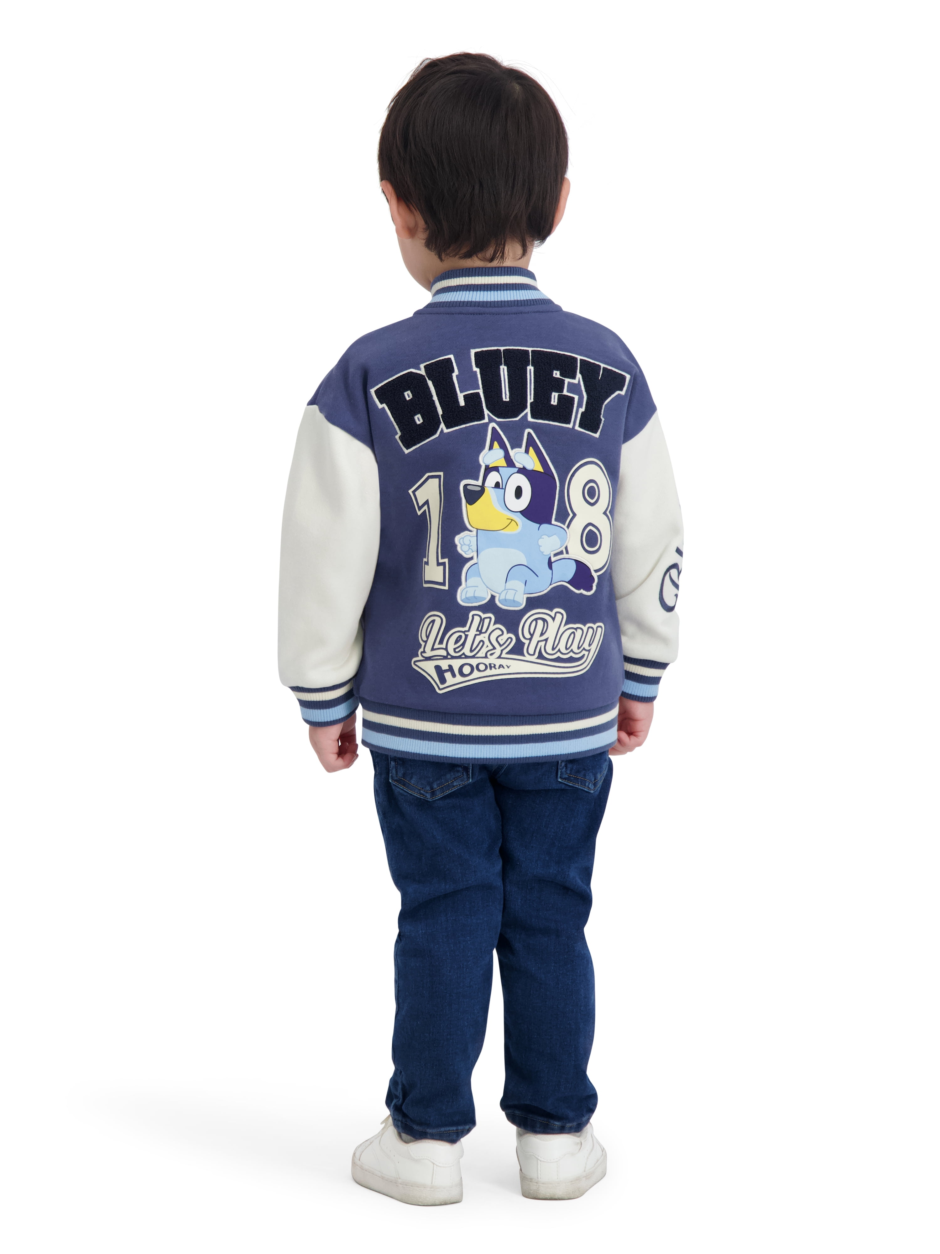 Bluey Toddler Boy Bomber Jacket, Sizes 12M-5T