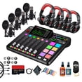 thumbnail image 1 of RODE RODECaster Pro II + 4x Studio Headphones + 4x RODE NT1 5th Gen Podcast Microphone + 64GB Micro SD Memory Card + Cable Ties + Sanitizer Spray + More (Bundle), 1 of 8
