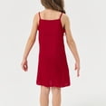 thumbnail image 4 of REDARER Girls Satin Cami Nightgown Lightweight Silky Feel Sleeveless Mid Length Summer Sleep Dress,11-12 Years, 4 of 6