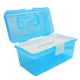 thumbnail image 4 of Caja de lápices Caja de almacenamiento de mesa multifuncional con tapa de tinte contra salpicaduras para el hogar y la oficina (1 PAQUETE), azul Fason HMYH427, 4 of 5