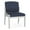 Batik Blue, variant on Amherst Steel Reception Waiting Armless Guest Chair / Silver Steel / Black
