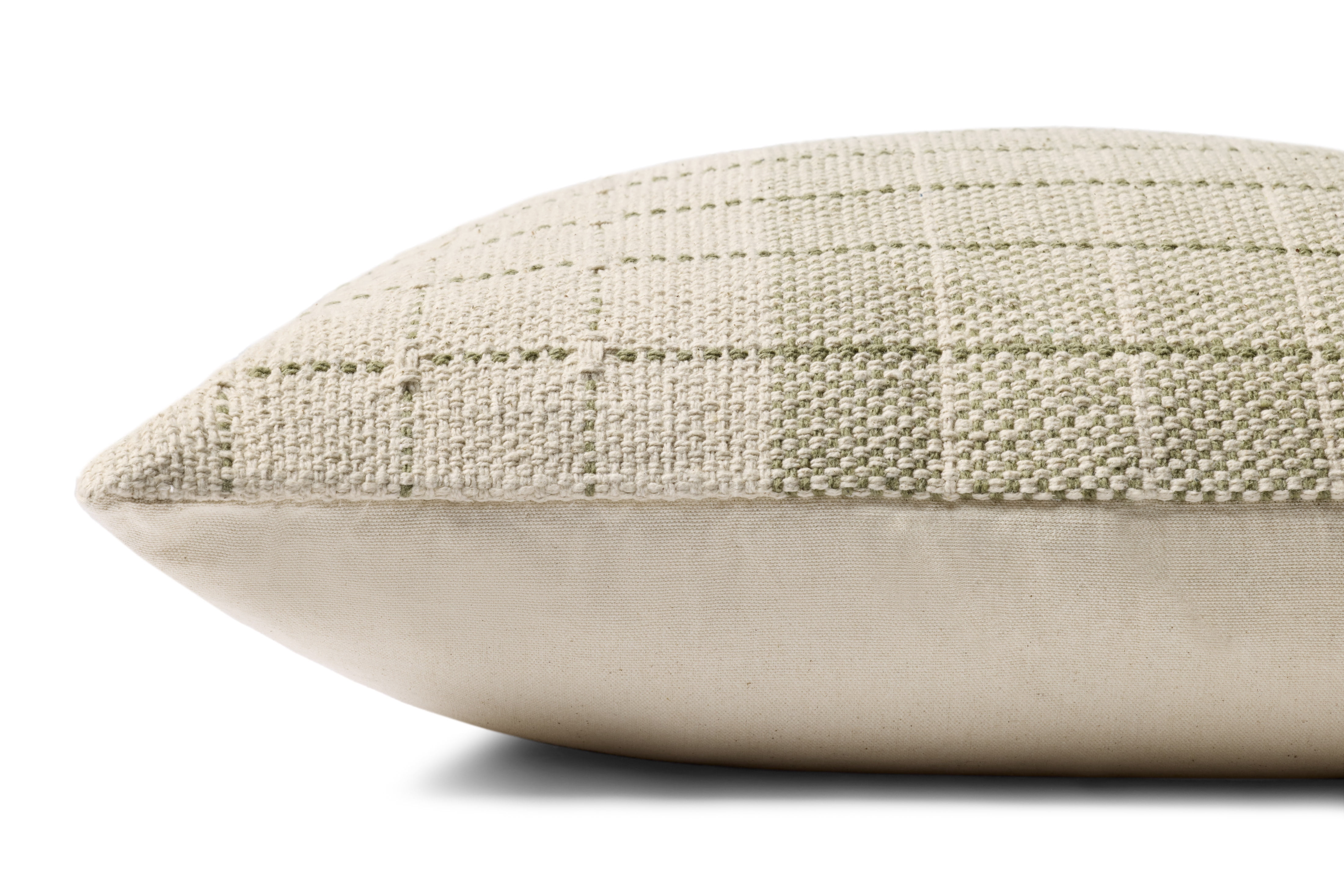 Loloi PLL0193 Green / Natural 22'' x 22'' Decorative Pillow