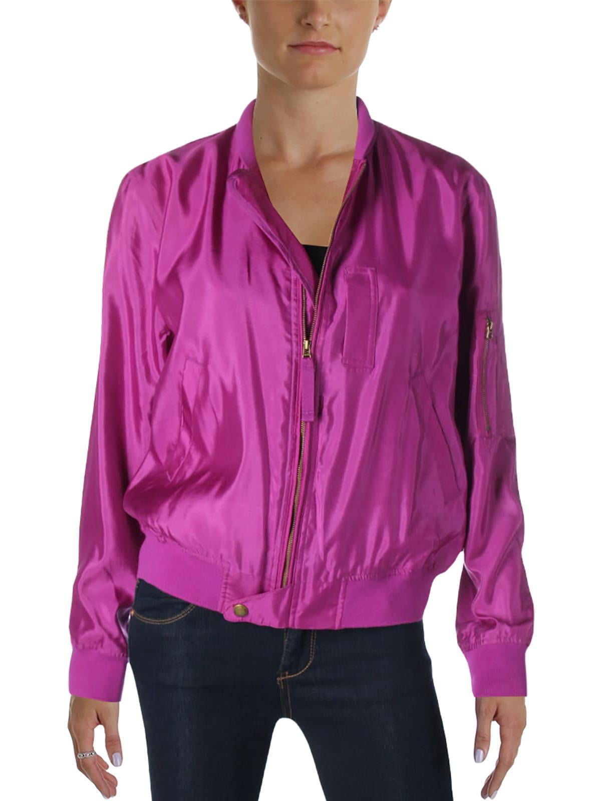 purple silk jacket