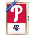 thumbnail image 3 of MLB Philadelphia Phillies - Logo 22 Wall Poster, 22.375" x 34" Framed, 3 of 5
