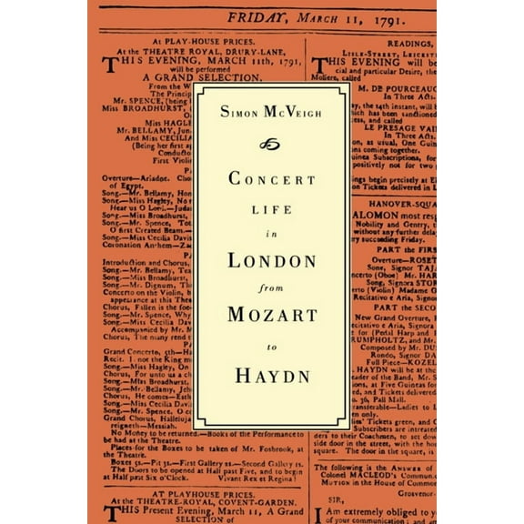 Concert Life in London from Mozart to Haydn, (Hardcover)