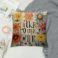 thumbnail image 2 of GOSMITH  Colorful Butterfly Flowers Decorative Throw Pillow Cover for Girls,It's OK Inspirational Quote Pillow Case,Inspirational Gifts for Girls Women Friends, 2 of 5
