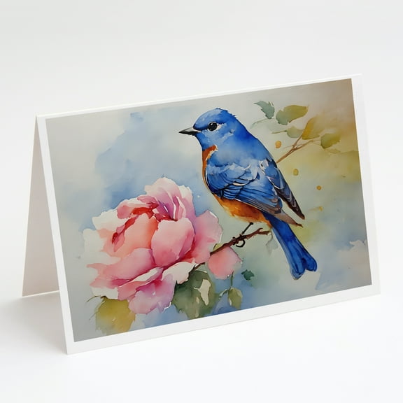 Bluebird Greeting Cards Pack of 8 7 in x 5 in