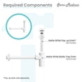 thumbnail image 4 of Bottle Trap Drain, Matte White, 4 of 6