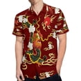 thumbnail image 4 of High Quality Hawaiian Shirts for Men Short Sleeve Aloha Beach Shirt Floral Summer Casual Button Down Shirts Blouses T6HGOU, 4 of 7