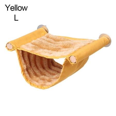 Winter Tent Hut Nest Warm Mat Comfortable Hamster House Warm Sleeping Bed Mouse Rat Hanging Nest Hamster Hammock YELLOW L