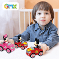 thumbnail image 4 of Coche inercial Disney Mickey Mouse de 13 cm, modelo de simulación de coche de tracción trasera con Minnie, Donald Duck, Daisy, Goofy, juguetes de entrenamiento de interés para niños, 4 of 5