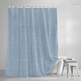 thumbnail image 4 of Shower Curtains for Bathroom-36"x72",Sky Blue Solid Color Waterproof Bath Curtain Grommet Shower Curtain Set with Hooks, 4 of 9