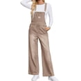thumbnail image 4 of Adjustable Strap Sleeveless Women Loose Denim Overall Wide Leg Jumpsuit, 4 of 6