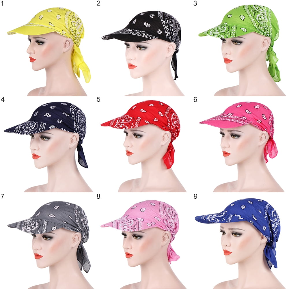 Ludlz Womens Assorted Paisley Print Bandana Head Scarf Hat
