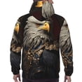 thumbnail image 7 of Salouo Noble Style Bald Eagle Pattern Men's Fall Hoodie Sweatshirt,Sport Hoodie with Pockets for Men Pullover Casual Hooded Sweatshirt-X-Large, 7 of 7