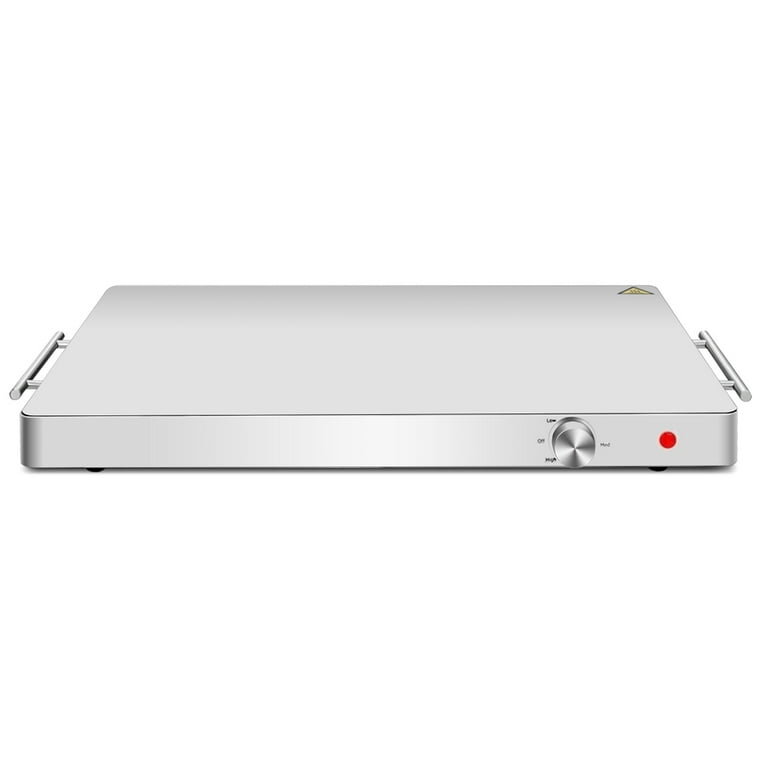 Stainless Steel Electric Warming Tray Food Dish Warmer - Costway