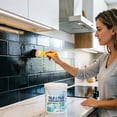 thumbnail image 5 of Water Based Tile Paint for Bathroom – 350ml Ceramic Tub and Tile Refinishing Coating, Low Odor Quick Dry Paint for Bathtub, Sink, Countertop, Glass, Wall & Floor (Black,White), 5 of 6