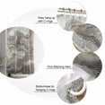 thumbnail image 5 of Extra Long Shower Curtain 72x84 Inch, Gray Marble Shower Curtain Waterproof Bathroom Decor Farmhouse Vintage Abstract Ombre Texture Fabric Bath Curtain Set Accessories with Hooks, 5 of 6