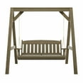 thumbnail image 2 of Amish Casual Mission Swing with A-Frame Stand, 5-Foot, 6Ft Chains, Semi-Solid Black, 2 of 8