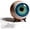 Blue, variant on Hyper-Realistic Monster Eye Decor, Hyper-Realistic Gothic Eyeball Ornament, Scary Realistic Eyeball Ornament, Eerie Illusion, Unique Gothic Gift (Purple)