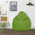 thumbnail image 2 of Ample Decor Leatherette Bean Bag Cover (No Filling), Ideal for Children and Teenagers - Green, 2 of 6