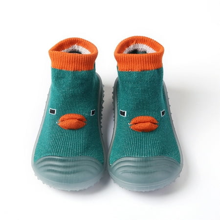 

Baby Boy Sock Shoes Non-Skid Baby Grip Socks Walking Shoes Soft Sole Sneakers Cotton Toddler Shoes Floor Socks for Boys Girls 12-18 Months